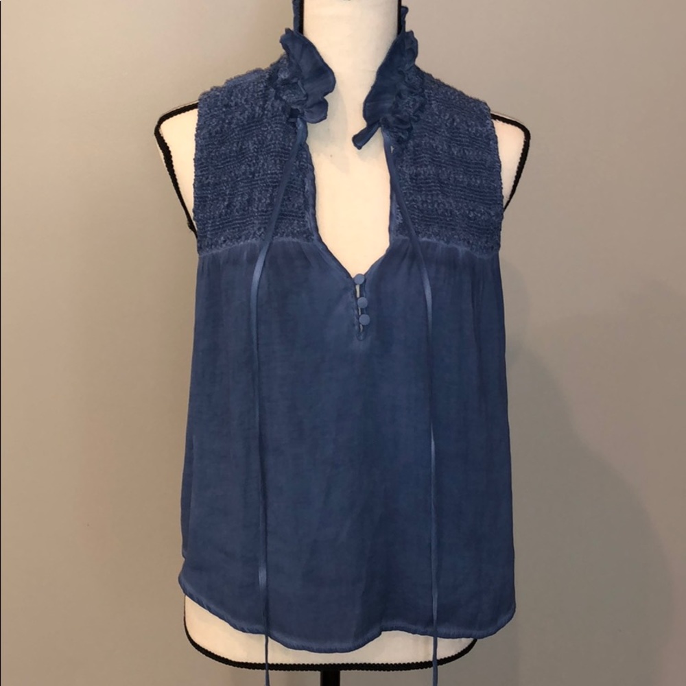 Free People Flowing Sleeveless Blouse